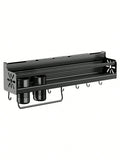 Wall-mounted Space-saving Kitchen Shelf, Non-penetrating Kitchen Wall-mounted Multi-functional Household Storage Rack