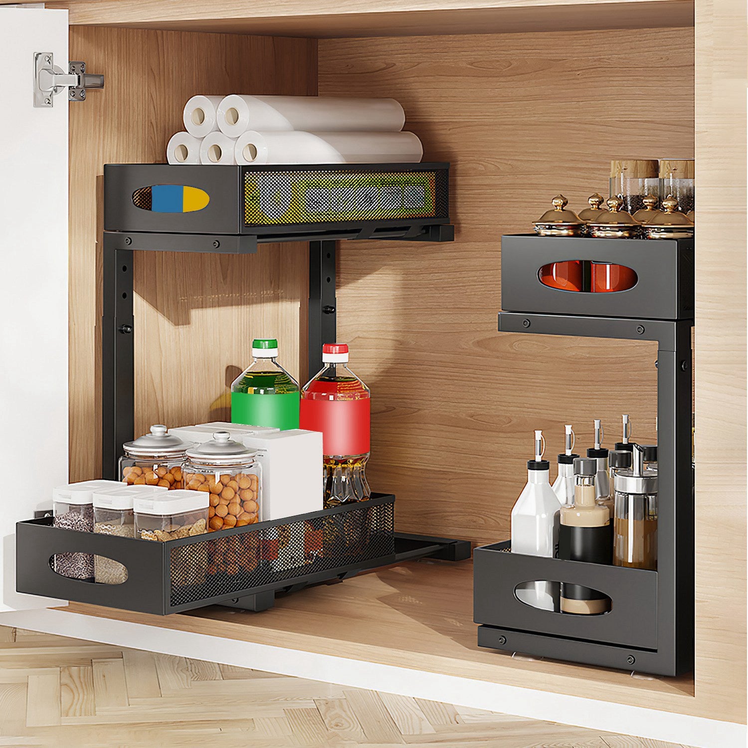 2-Pack Pull-Out Under Sink Organizer