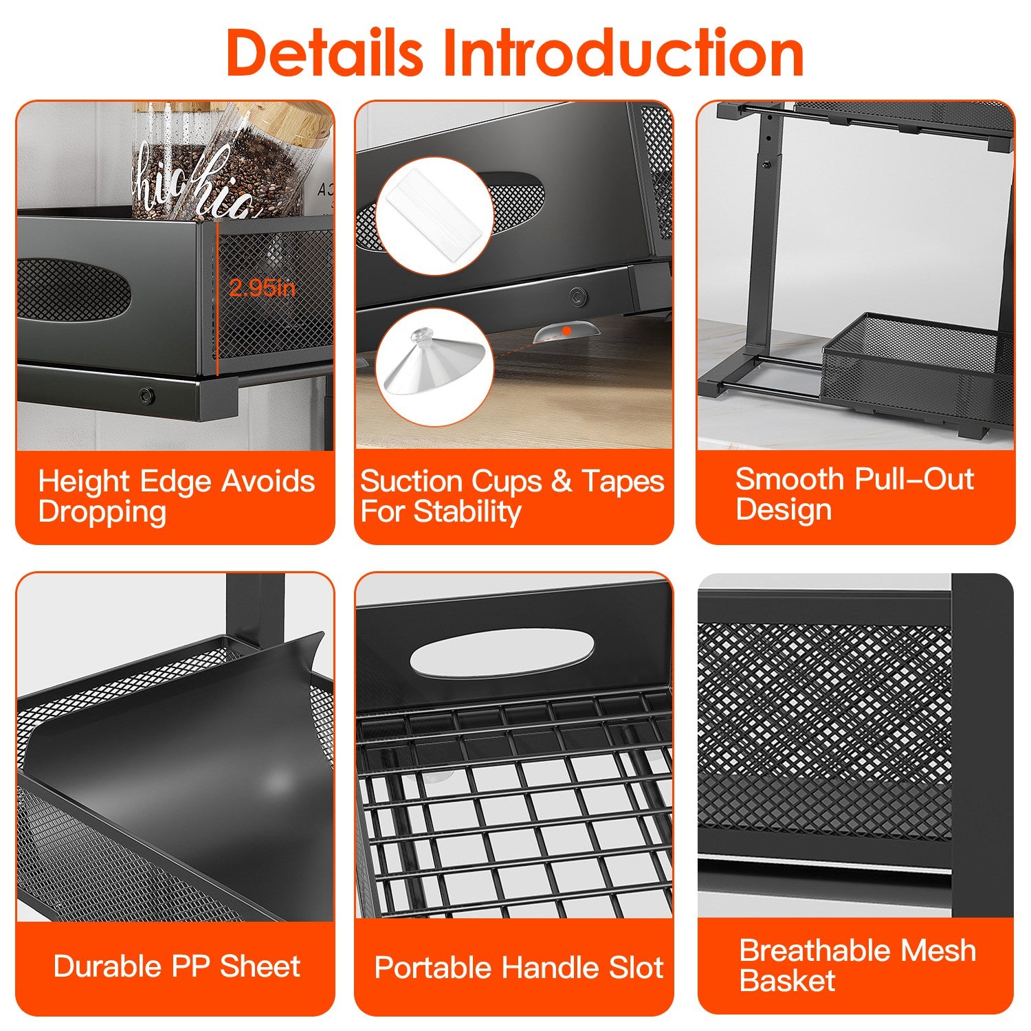 2-Pack Pull-Out Under Sink Organizer