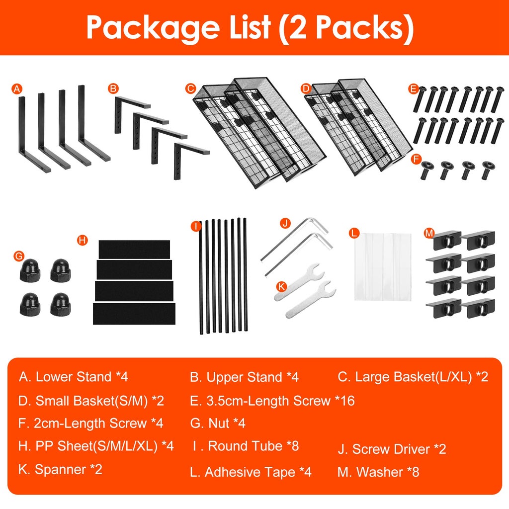 2-Pack Pull-Out Under Sink Organizer