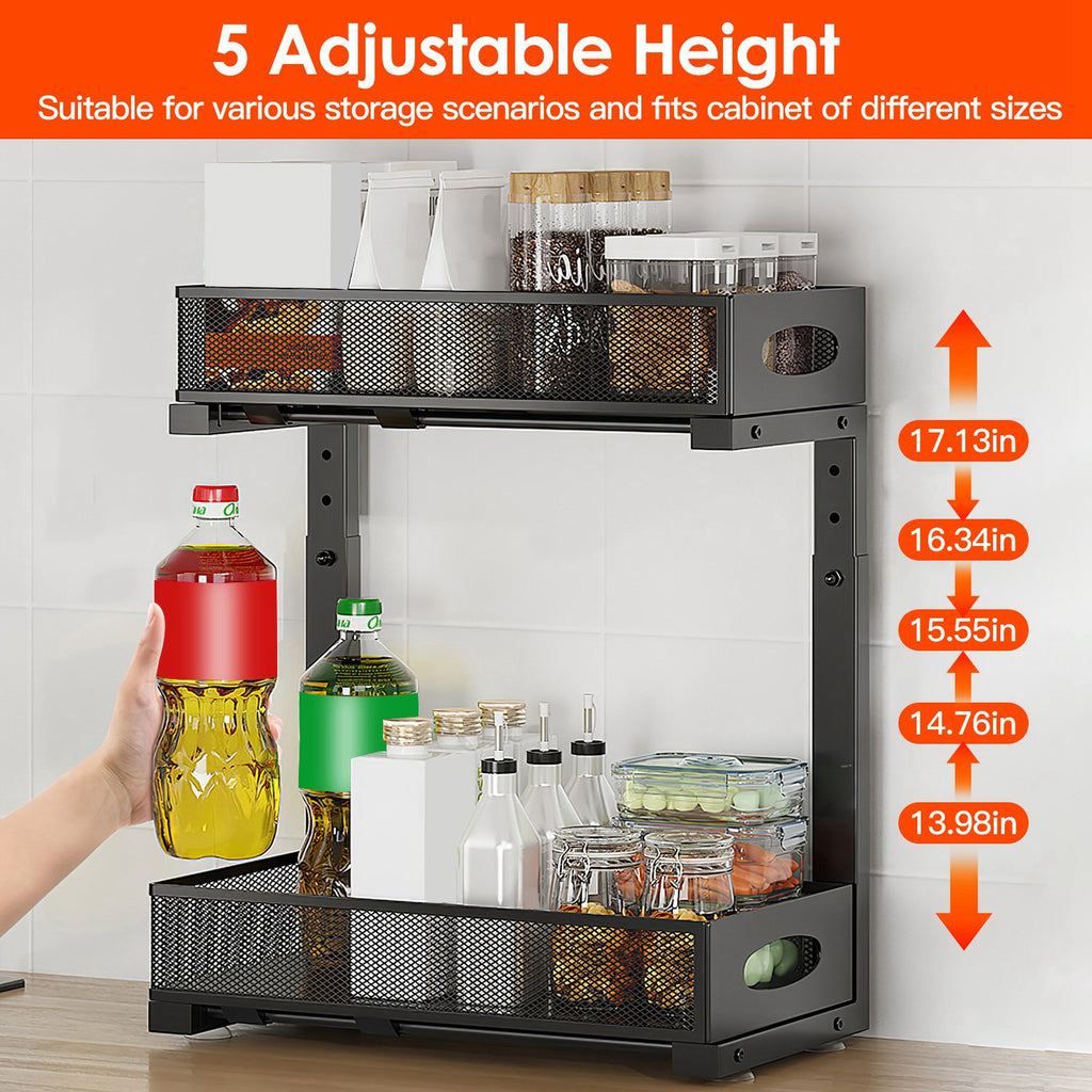 2-Pack Pull-Out Under Sink Organizer