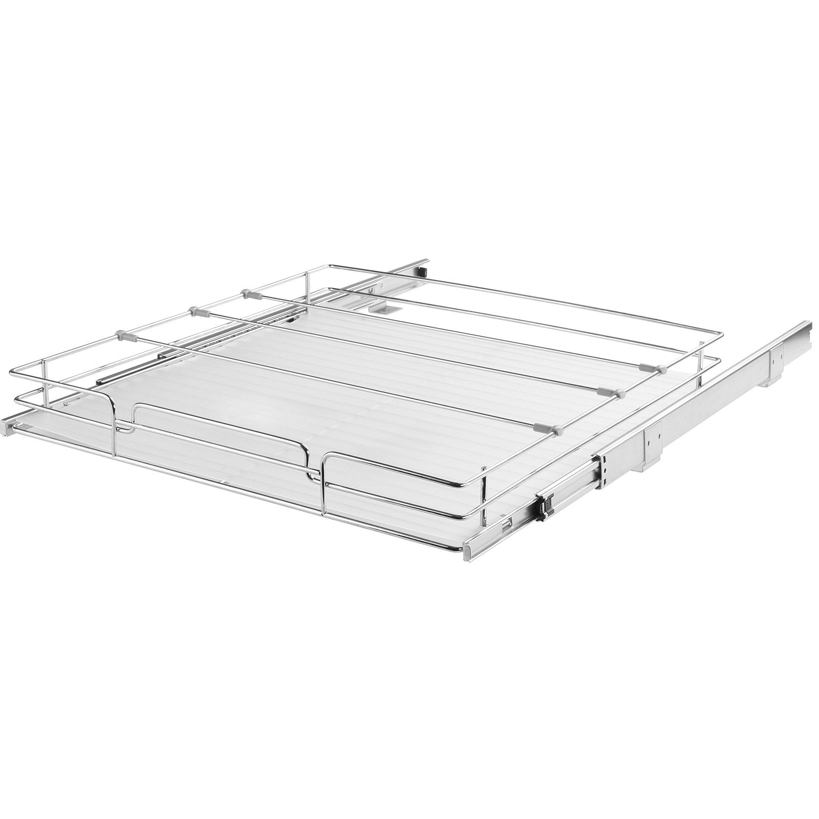 VEVOR  Pull Out Cabinet Organizer, Heavy Duty Slide Out Pantry Shelves, Chrome-Plated Steel Roll Out Drawers, Sliding Drawer Storage For Home, Inside Kitchen Cabinet, Bathroom, Under Sink