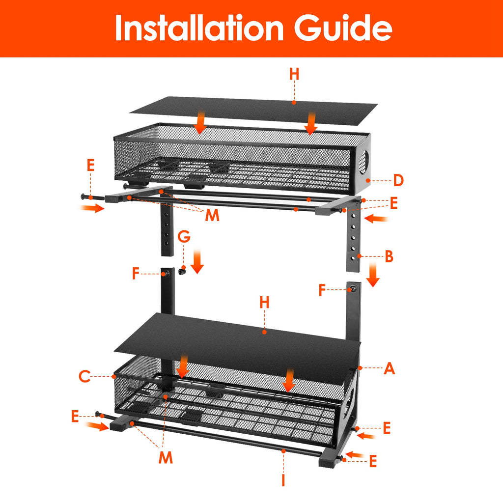 2-Pack Pull-Out Under Sink Organizer